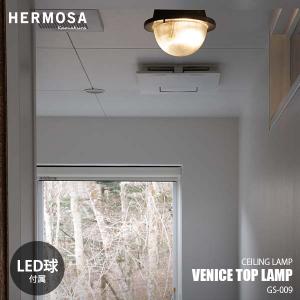 HERMOSA ハモサ VENICE TOP LAMP ヴェニス トップ ランプ GS-009 シーリングライト シーリングランプ ブラケットライト ウォールランプ LED球付属 2灯｜unlimit