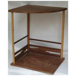 茶道具 お棚 山雲棚 鵬雲斎好写し 戸塚富悦作 組立式 炉・風炉用 保護