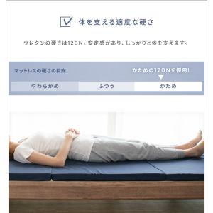 マットレス シングル 高反発 厚さ4cm 硬め...の詳細画像2