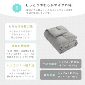 肌掛け布団 シングル 洗える 夏布団 肌布団 ...の詳細画像4
