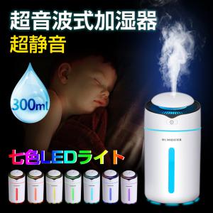 加湿器 卓上 超音波式 静電気 乾燥 花粉症対策 超静音 上部給水 車用加湿器 空気浄化機 除菌(MINI9)