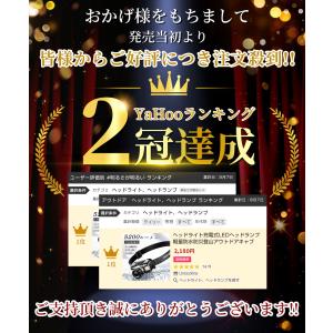 即納 ヘッドライト 充電式 LED ヘッドラン...の詳細画像1