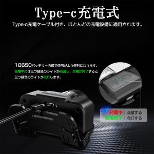 即納 ヘッドライト 充電式 LED ヘッドラン...の詳細画像4