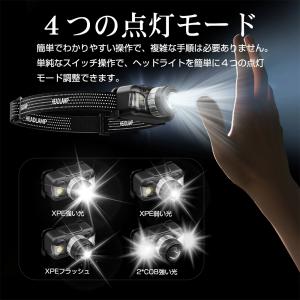 即納 ヘッドライト 充電式 LED ヘッドラン...の詳細画像5