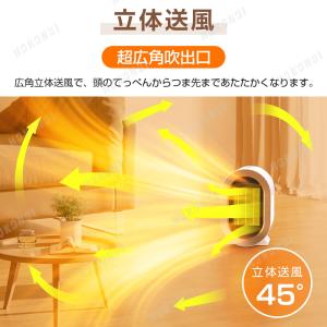 【暖冬対策】ヒーター セラミックヒーター 小型...の詳細画像5