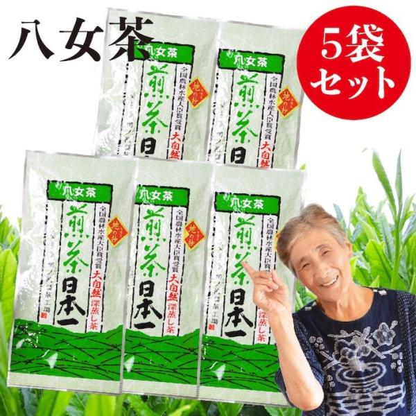 新茶 2025 八女茶 お茶 水出し緑茶 緑茶 煎茶 茶葉 深蒸し茶 日本茶 カテキン 100g5袋...