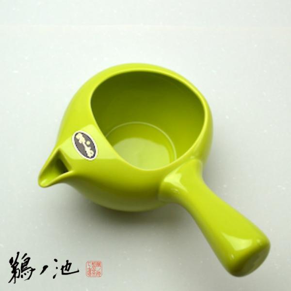 急須 おしゃれ 蓋なし 洗いやすい ちゃーみる 使いやすい お茶 茶器 自宅用 ふたなし  黄緑色 ...