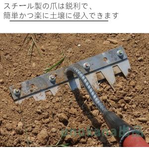 マンガン鋼厚手着脱式鍬釘熊手 雑草除去ツール ...の詳細画像3