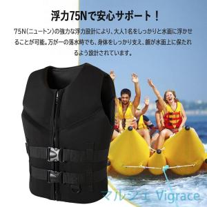 ライフジャケット フローティングベスト 救命胴...の詳細画像2