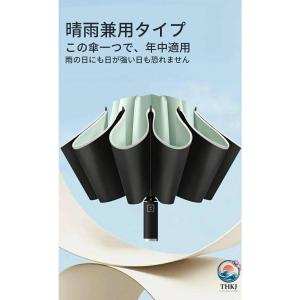 折りたたみ傘 逆折りタイプ 自動開閉 逆さ傘 ...の詳細画像3