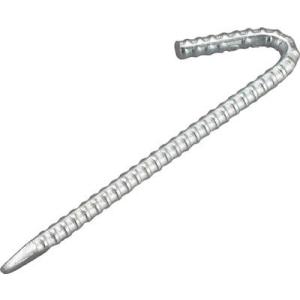 (荷役金具 吊り金具)トラスコ ユニクロ異形ロープ止めＪ型１０×６００ｍｍ