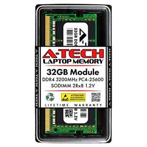 送料無料 A-Tech 32GB Memory RAM for Dell Alienware Area 51M R2 - DDR4 3200MHz PC4-25600 Non ECC SO-DIMM 2Rx8 1.2V - Single Laptop & Note