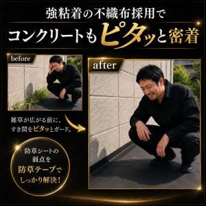 防草シート 【シートのキワをピタっと】補修テー...の詳細画像2