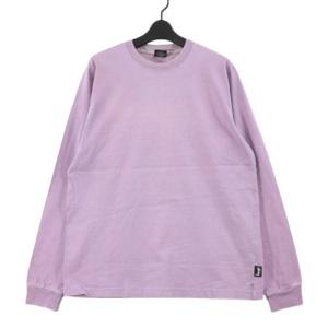 stussy ステューシー Pigment Dyed LS Crew 長袖Tシャツ S パープル