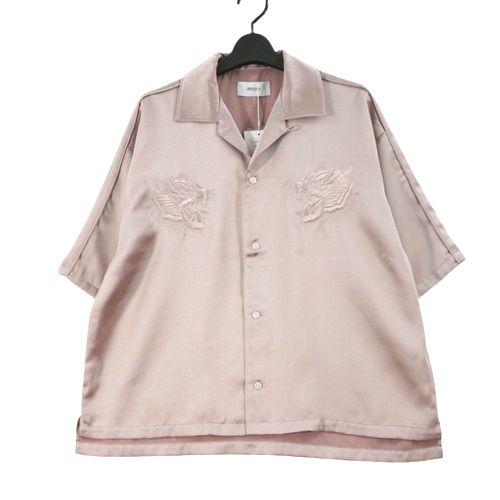 OPENING ACT オープニングアクト 25SS ヴィンテージ虎刺繍ハーフスリーブスカシャツ S...