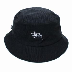 stussy ステューシー コーデュロイ バケットハット ブラック