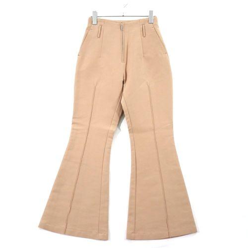 YOHEI OHNO ヨウヘイオオノ FLARE TROUSERS フレア パンツ ベージュ