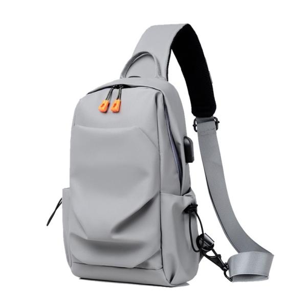 ショルダーバッグ 防水 軽量 収納多機能 USBポート 防犯ポケット 肩紐調節 通勤 旅行 学校 ノ...