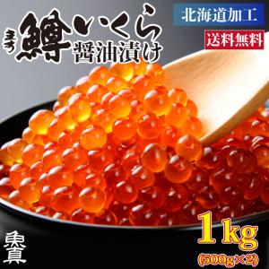 いくら 醤油漬け１kg 500g×2箱 鱒いくら イクラ お中元　魚真