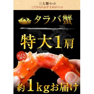 ボイル 三大蟹セット タラバガニ 肩 ズワイガ...の詳細画像4