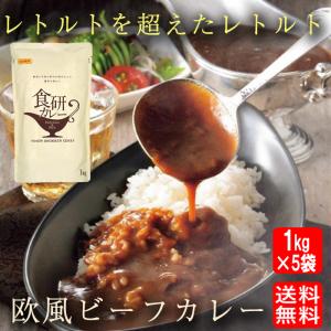 食研カレー 日本食研 1kg×5袋 欧風ビーフカレー 業務用 レトルト 買い置き 在宅｜uosou