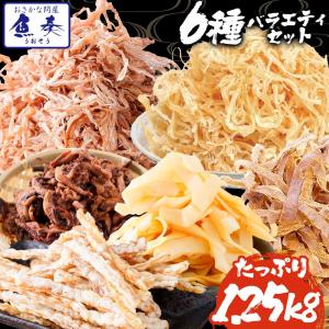 イカ珍味 バラエティセット 6品 1.25kg 訳あり するめ あたりめ イカ 珍味 父の日 メガ盛り 酒の肴 母の日 父の日 敬老 中元 ギフト