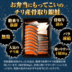 無塩 骨取り 銀鮭 切身(30g×20切) さ...の詳細画像2