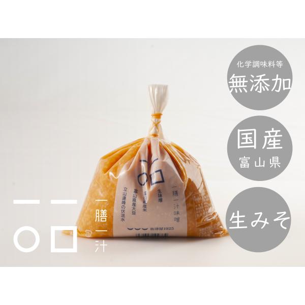味噌 無添加 国産 生みそ 800g 袋 一膳一汁（いちぜんいちじゅう）味噌