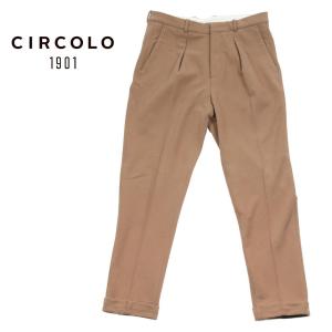 チルコロ CIRCOLO1901 イージースラックス メンズ テーパードパンツ
