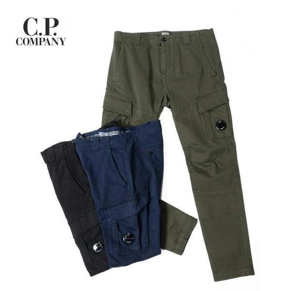 C.P. COMPANY シーピーカンパニー スリム ストレッチカーゴパンツ ミリタリー 国内正規品...