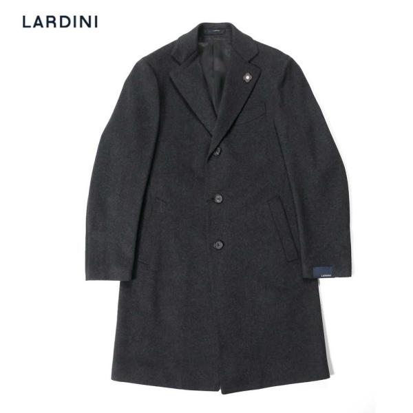 LARDINI ラルディーニ チェスターコート メルトンウール チャコールグレー 1216-2363...