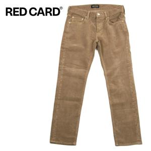 【SALE】REDCARD レッドカード Rhythm Slim Tapered スリム テーパード コーデュロイ パンツ ベージュ 15861 国内正規品｜up-avanti