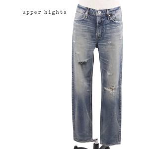 【セール】upper hights アッパーハイツ THE FINE テーパード デニムパンツ ダメ...