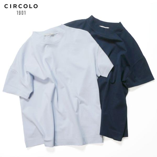 CIRCOLO 1901 チルコロ1901 レディース ルーズフィット Ｔシャツ 半袖カットソー モ...