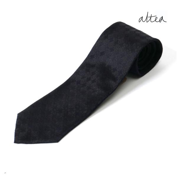 ALTEA アルテア メンズ ネクタイ 千鳥柄 ブランド ブラック 2321263 2023-24A...