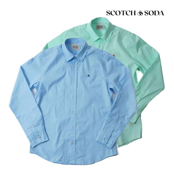 SCOTCH&amp;SODA スコッチアンドソーダ メンズ 長袖シャツ ワイシャツ シンプル 282-71...