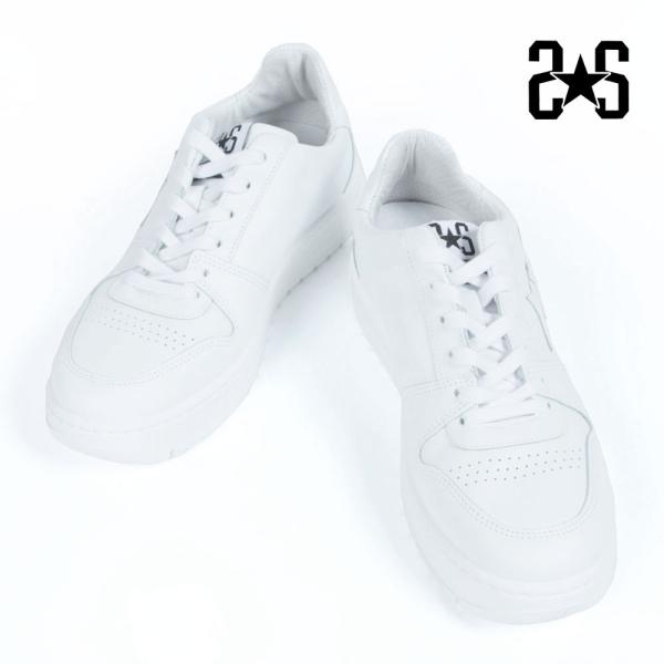 【セール】2 STAR ツースター メンズ オールレザー ローカット スニーカー 本革 シンプル 2...