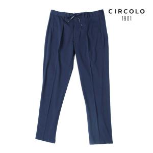 CIRCOLO1901 チルコロ1901 メンズ スラックス スーパーライトピケ パンツ セットアップ対応 国内正規品｜up-avanti