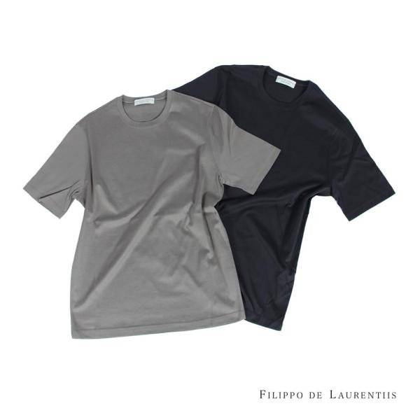 FILIPPO DE LAURENTIIS フィリッポ デ ローレンティス メンズ スーピマコットン...