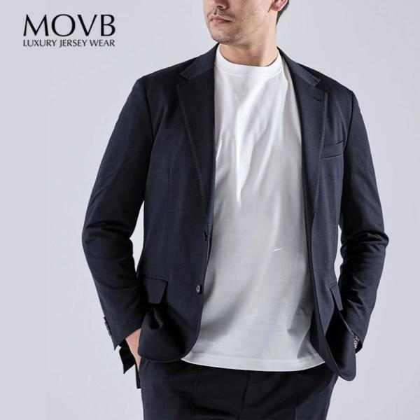 MOVB モーヴ Helix Wool Jersey Plain シングル2B テーラードジャケット...