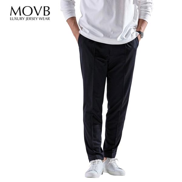 MOVB モーヴ Helix Wool Jersey Plain サイドギャザースラックス ブラック...