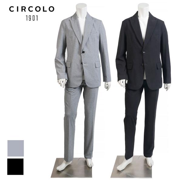 CIRCOLO1901 チルコロ1901 ライトジャージ ストレッチ スーツ セットアップ nero...