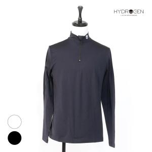 HYDROGEN GOLF ハイドロゲンゴルフ メンズ ジップアップロングTシャツ 長袖 カットソー ゴルフウエア 551-71341001 国内正規品｜up-avanti