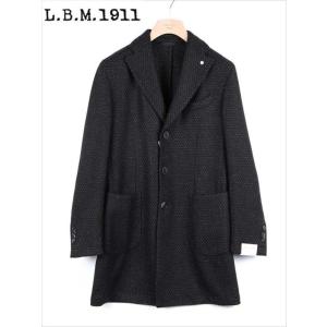 L.B.M. 1911 LBM1911 エルビーエム1911 ウール混ネップ トレンチコート ネイビ...
