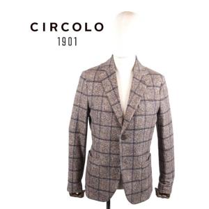 【SALE】CIRCOLO1901 チルコロ1901 2Bシングルテーラードジャケット ジャージー ...