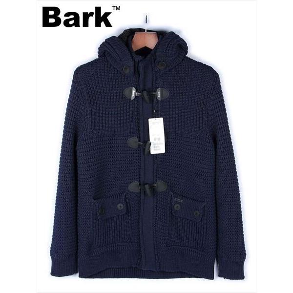 Bark バーク BARK編み ナイロン スリム ダッフルコート 474-20101001 ダークネ...