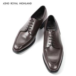 42ND ROYAL HIGHLAND フォーティーセカンドロイヤルハイランド Uチップシューズ レザーシューズ CH9401-11 ダークブラウン 外羽根 国内正規品｜up-avanti