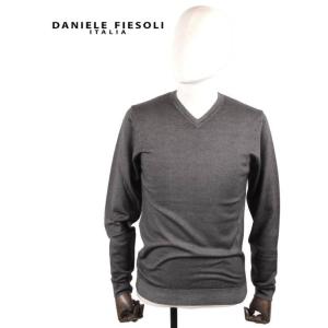 【セール】DANIELE FIESOLI ダニエレ フィエゾーリ ハイゲージVネックニットセーター ...