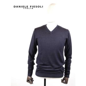 【セール】DANIELE FIESOLI ダニエレ フィエゾーリ ハイゲージVネックニットセーター ...