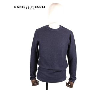 DANIELE FIESOLI ダニエレフィエゾーリ クルーネックニットセーター 地模様 ウール D...